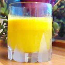 Delicious orange juice for fasting